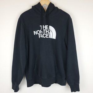 North Face Black Pullover Logo Hoodie
